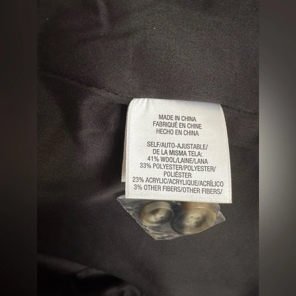 NWT* Favorite Daughter the City Tweed Coat Black/Multi, Size Large - Picture 7 of 7